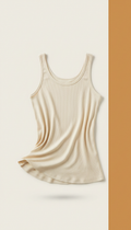 Ribbed Tank Top in Modal Blend