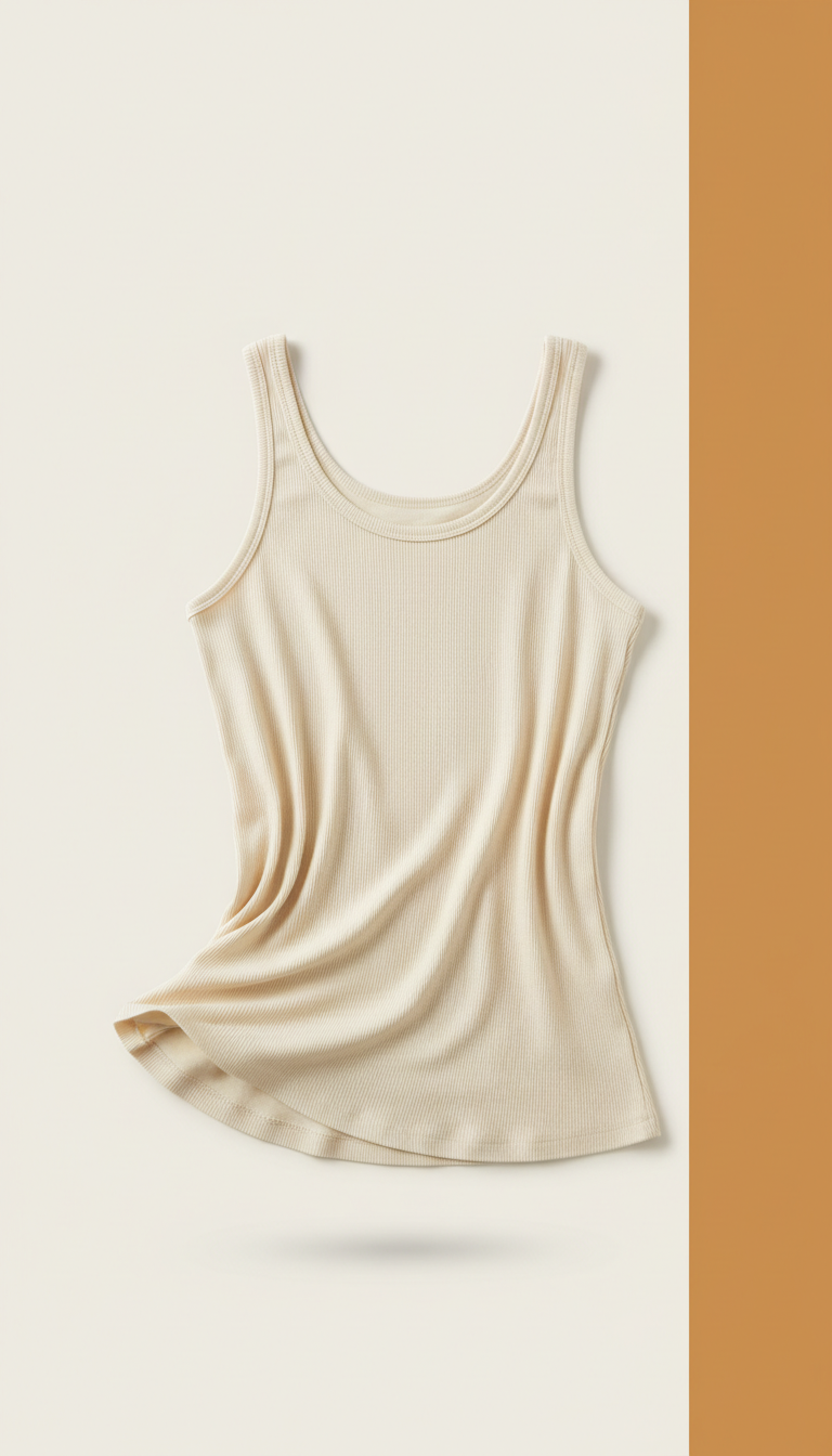 Ribbed Tank Top in Modal Blend
